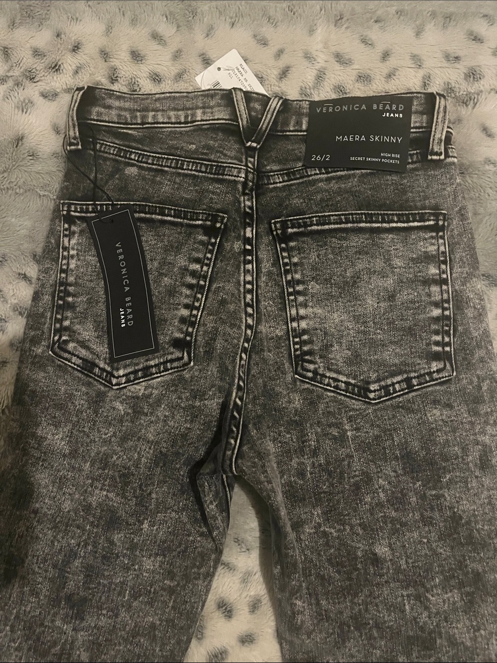 Veronica Beard Maera Skinny Jeans - Black Wash